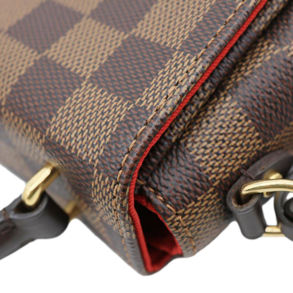 LOUIS VUITTON Croisette Damier Ebene Crossbody Bag Brown