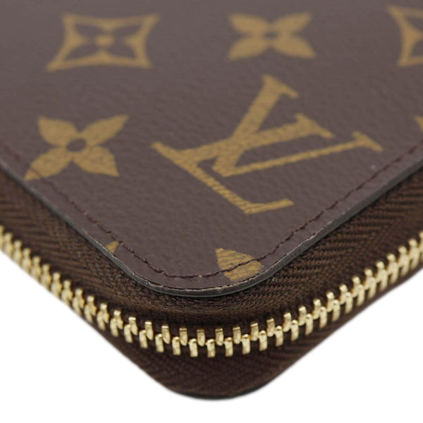 LOUIS VUITTON Monogram Canvas Zippy Wallet Rose Ballerine