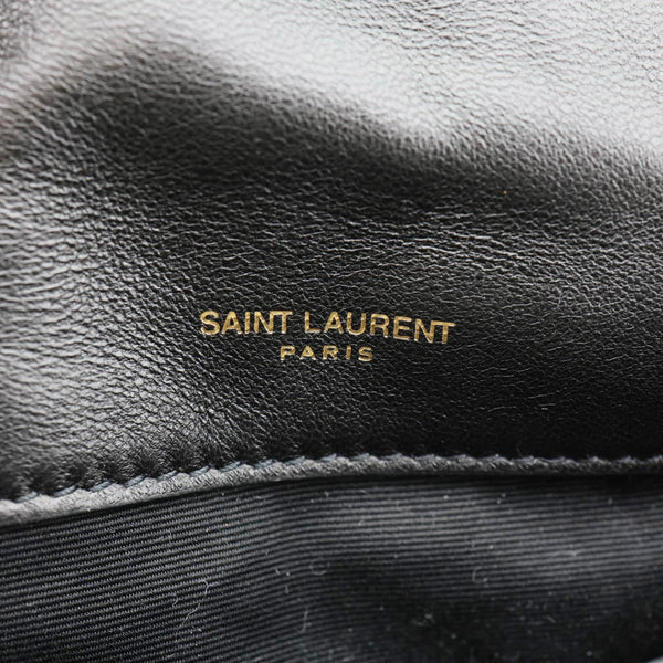 YVES SAINT LAURENT Jamie 4.3 Lambskin Leather Shoulder Bag Black