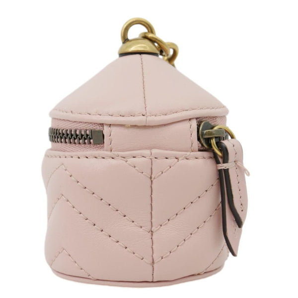GUCCI GG Marmont Leather Key Chain Pink 725109