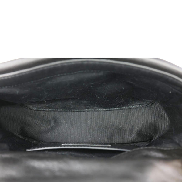 YVES SAINT LAURENT Jamie 4.3 Lambskin Leather Shoulder Bag Black