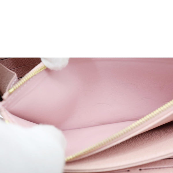 LOUIS VUITTON Monogram Canvas Zippy Wallet Rose Ballerine