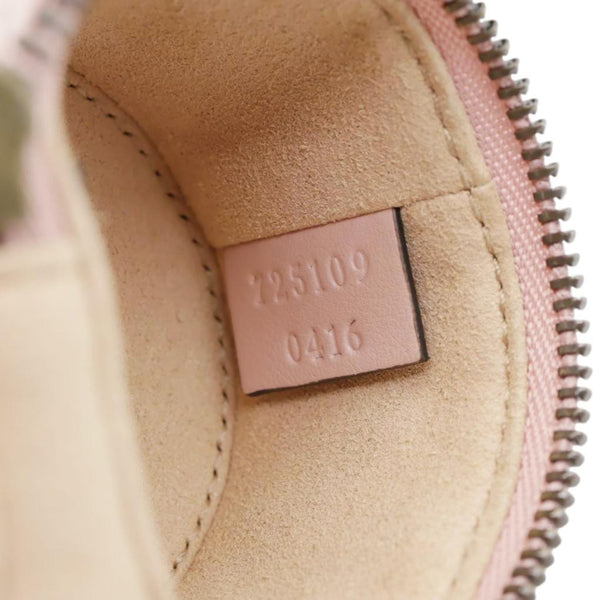 GUCCI GG Marmont Leather Key Chain Pink 725109