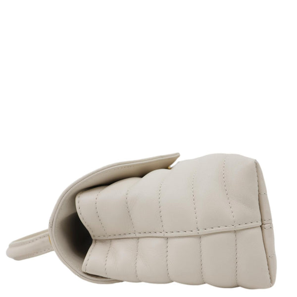 LOUIS VUITTON New Wave Hold Me Calfskin Leather Crossbody Bag Off white