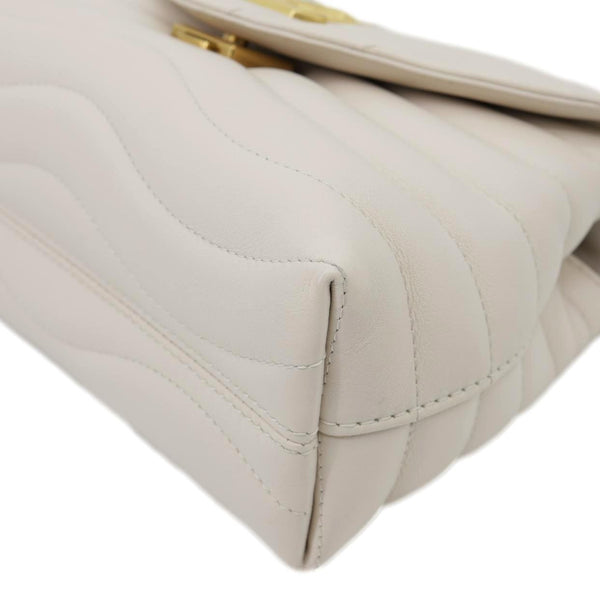 LOUIS VUITTON New Wave Hold Me Calfskin Leather Crossbody Bag Off white