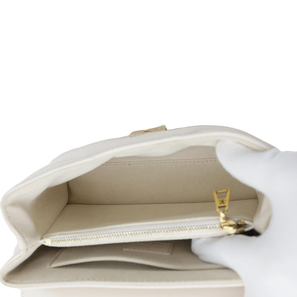 LOUIS VUITTON New Wave Hold Me Calfskin Leather Crossbody Bag Off white