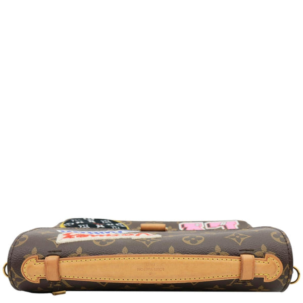 LOUIS VUITTON Metis Pochette Patches Monogram Canvas Crossbody Bag Brown