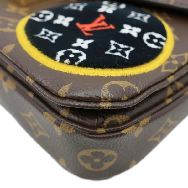 LOUIS VUITTON Metis Pochette Patches Monogram Canvas Crossbody Bag Brown