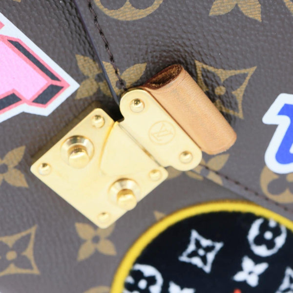 LOUIS VUITTON Metis Pochette Patches Monogram Canvas Crossbody Bag Brown