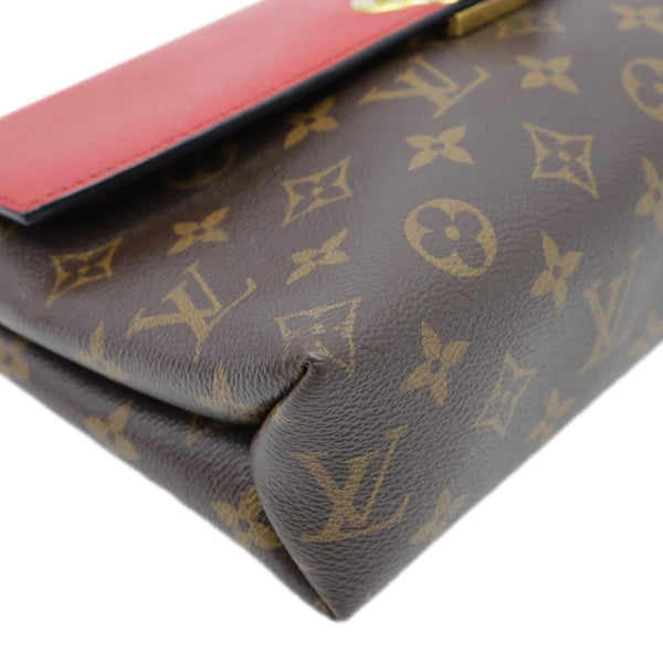 LOUIS VUITTON Saint Placide Monogram Canvas Crossbody Bag Cerise