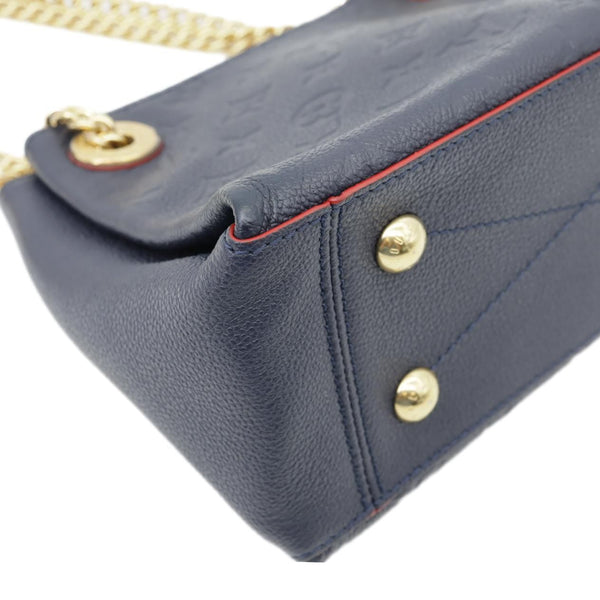 LOUIS VUITTON Surene BB Empreinte Leather Shoulder Bag Navy Blue