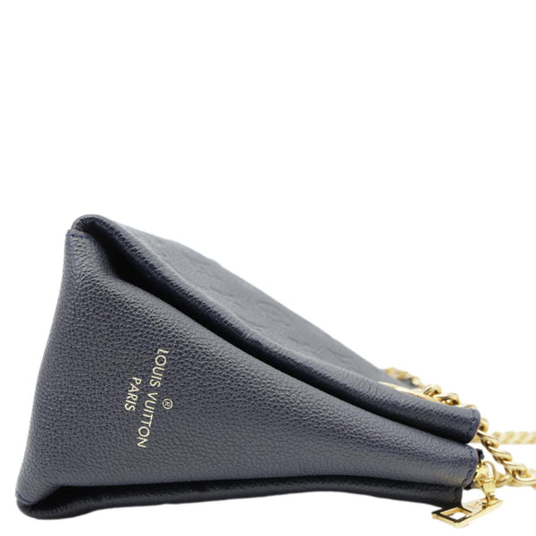 LOUIS VUITTON Surene BB Empreinte Leather Shoulder Bag Navy Blue