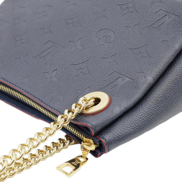 LOUIS VUITTON Surene BB Empreinte Leather Shoulder Bag Navy Blue