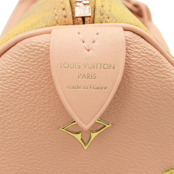LOUIS VUITTON Speedy 30 Fragonard Coated Canvas Satchel Bag Pink