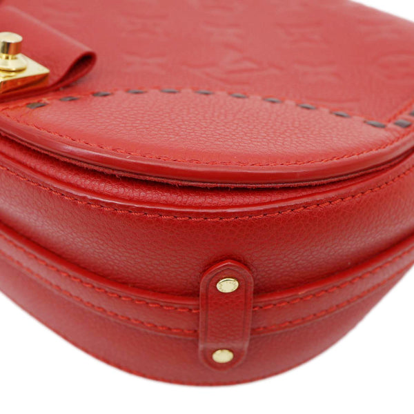 LOUIS VUITTON Junot Monogram Empreinte Leather Shoulder Bag Cherry