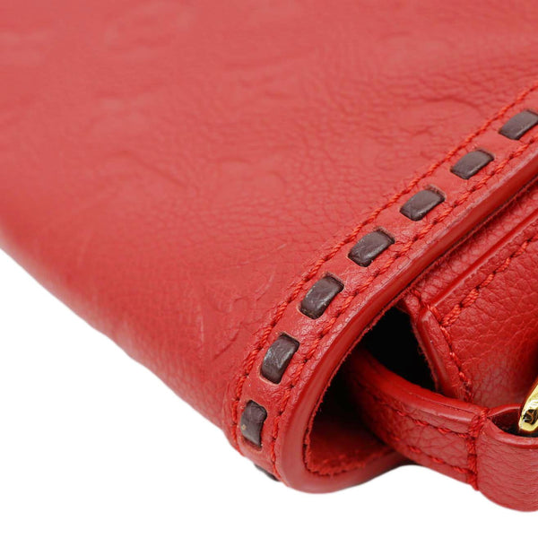 LOUIS VUITTON Junot Monogram Empreinte Leather Shoulder Bag Cherry