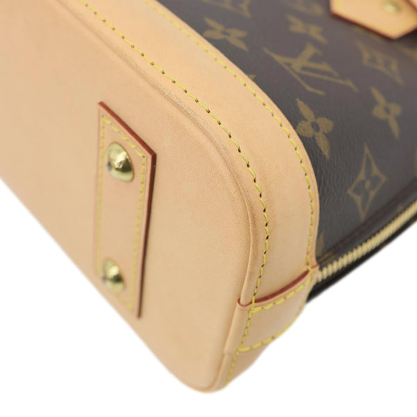LOUIS VUITTON Alma BB Monogram Canvas Crossbody Bag Brown