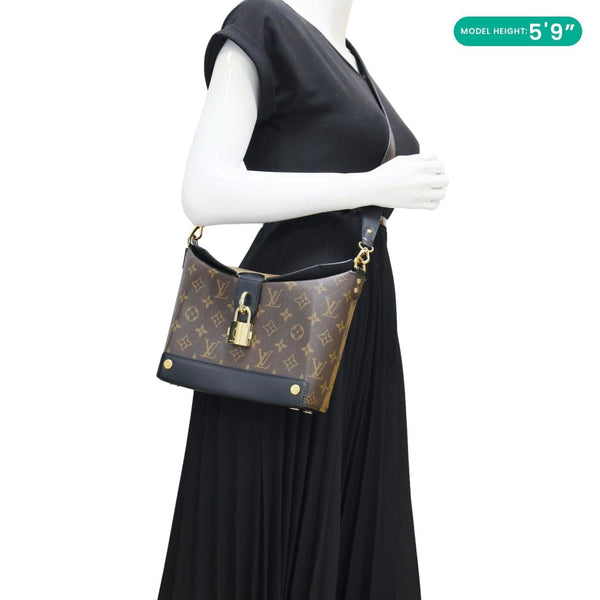 LOUIS VUITTON Bento Box East West Monogram Reverse Canvas Shoulder Bag Brown
