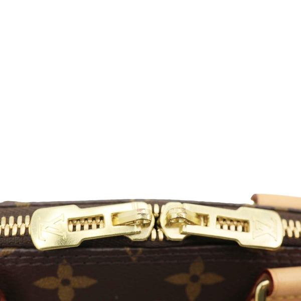 LOUIS VUITTON Alma BB Monogram Canvas Crossbody Bag Brown