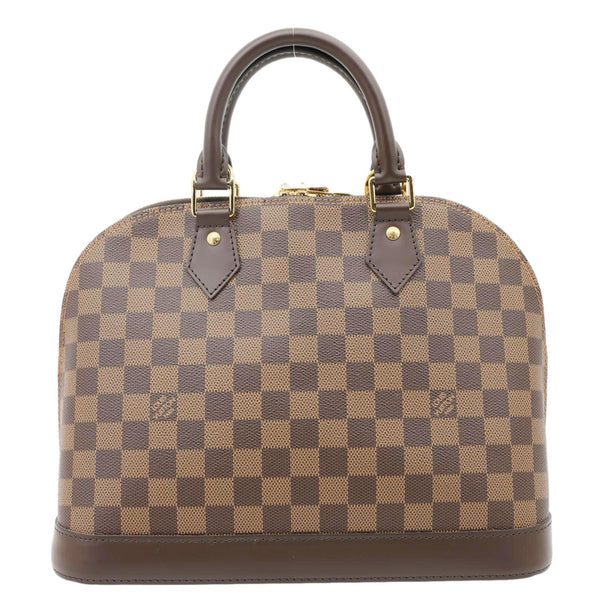 LOUIS VUITTON Alma PM Damier Ebene Satchel Bag Brown