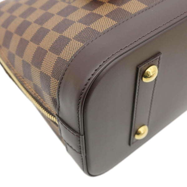 LOUIS VUITTON Alma PM Damier Ebene Satchel Bag Brown