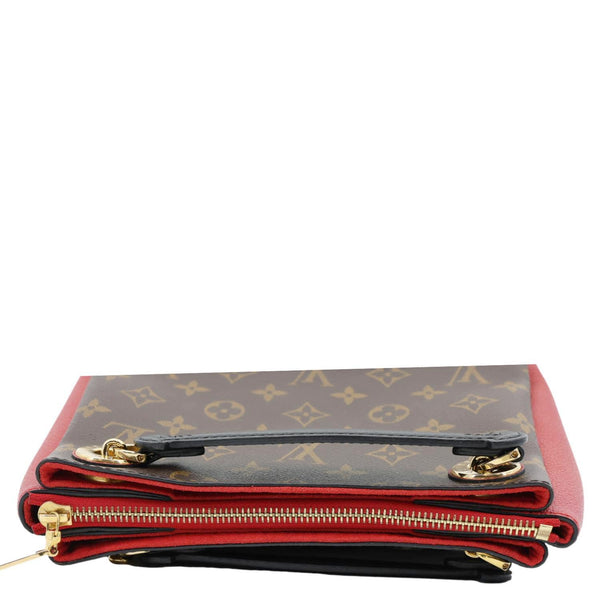 LOUIS VUITTON Surene BB Monogram Canvas Shoulder Bag Red