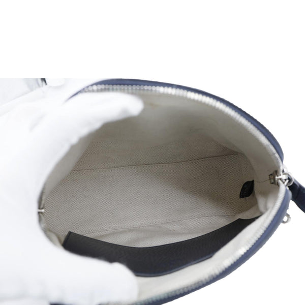 GUCCI Ophidia Dome Small GG Supreme Canvas Shoulder Bag Navy Blue 499621