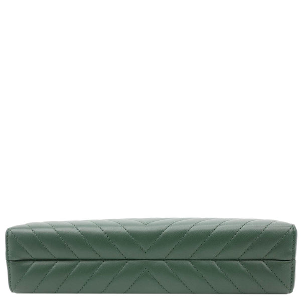 CHANEL Reissue Box Chevron Lambskin Leather Clutch Bag Green