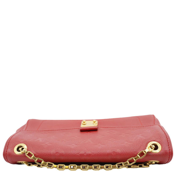 LOUIS VUITTON Saint Germain PM Monogram Empreinte Leather Shoulder Bag Cerise