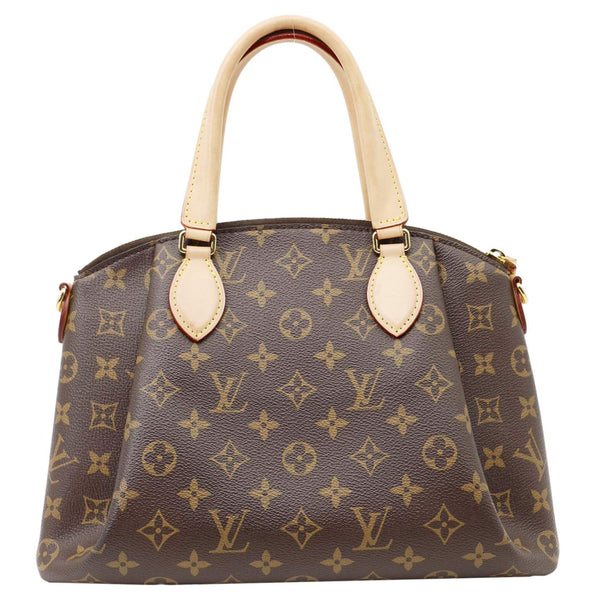 LOUIS VUITTON Rivoli PM Monogram Canvas Satchel Bag Brown
