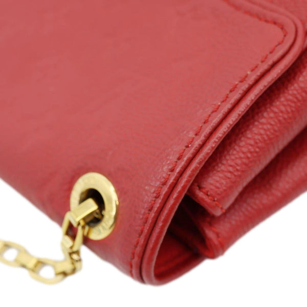 LOUIS VUITTON Saint Germain PM Monogram Empreinte Leather Shoulder Bag Cerise