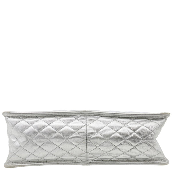 CHANEL Large Vinyl Ice Cube Shopper Tote Bag Silver