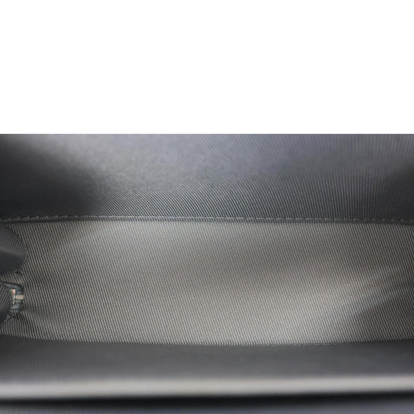 LOUIS VUITTON Handle Trunk Monogram Miroir Leather Shoulder Bag Silver