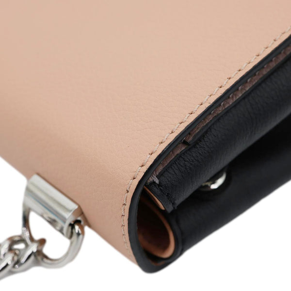 LOUIS VUITTON Lockme II BB Pebbled Leather Crossbody Bag Rose Fog