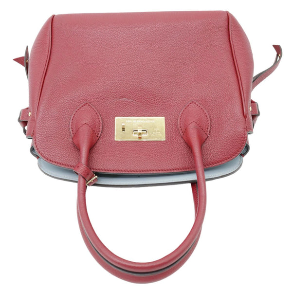 LOUIS VUITTON Milla PM Veau Nuage Leather Shoulder Bag Red