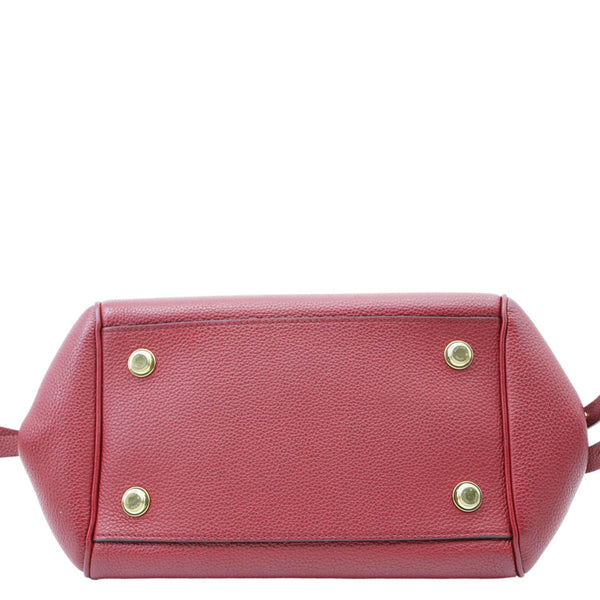 LOUIS VUITTON Milla PM Veau Nuage Leather Shoulder Bag Red