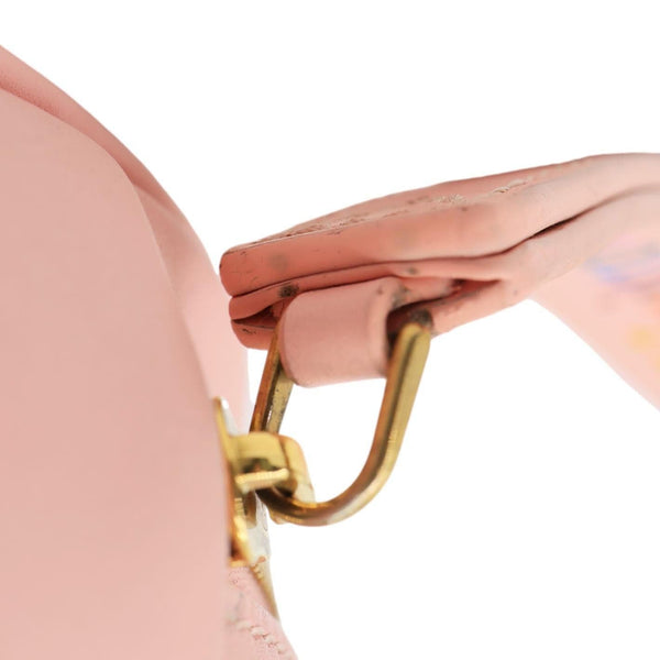 LOUIS VUITTON New Wave Heart Quilted Leather Shoulder Bag Dusty Pink