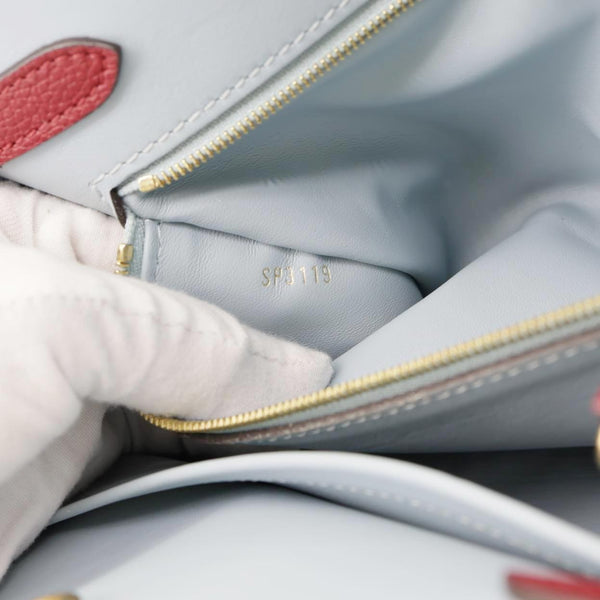 LOUIS VUITTON Milla PM Veau Nuage Leather Shoulder Bag Red