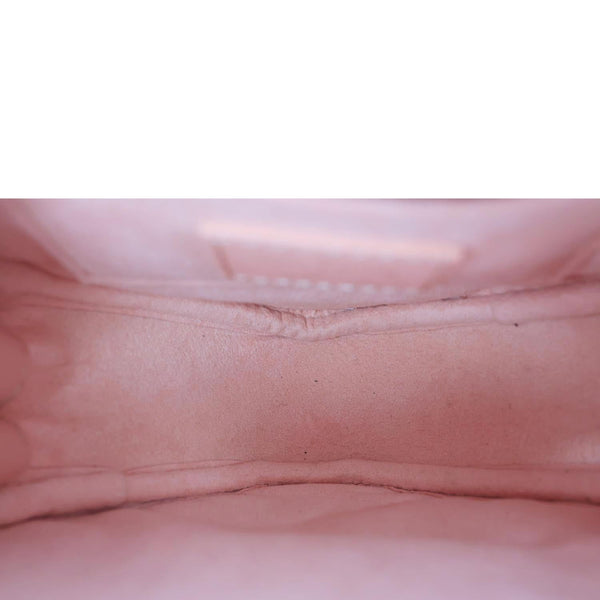 LOUIS VUITTON New Wave Heart Quilted Leather Shoulder Bag Dusty Pink