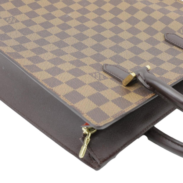LOUIS VUITTON Venice Sac Plat PM Damier Ebene Tote Bag Brown