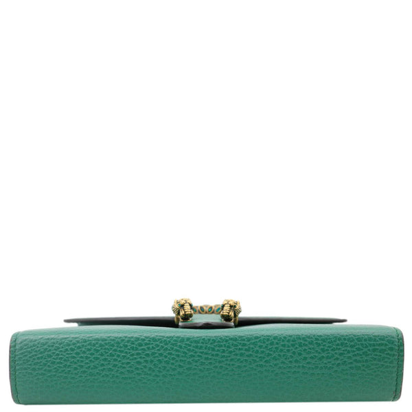 GUCCI Dionysus Crystal Mini Dollar Calfskin Leather Crossbody Bag Green 401231