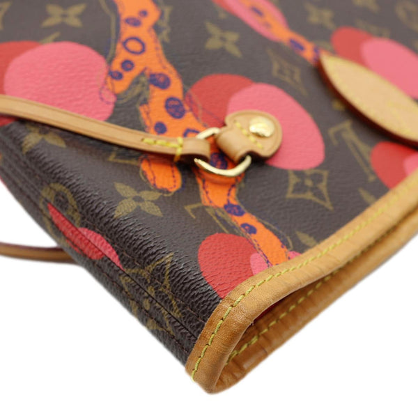 LOUIS VUITTON Neverfull MM Grenade Ramages Monogram Canvas Tote Bag Brown