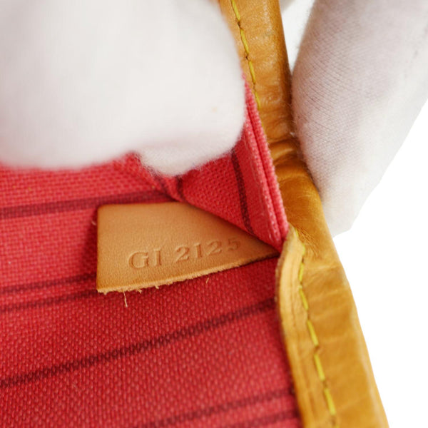 LOUIS VUITTON Neverfull MM Grenade Ramages Monogram Canvas Tote Bag Brown