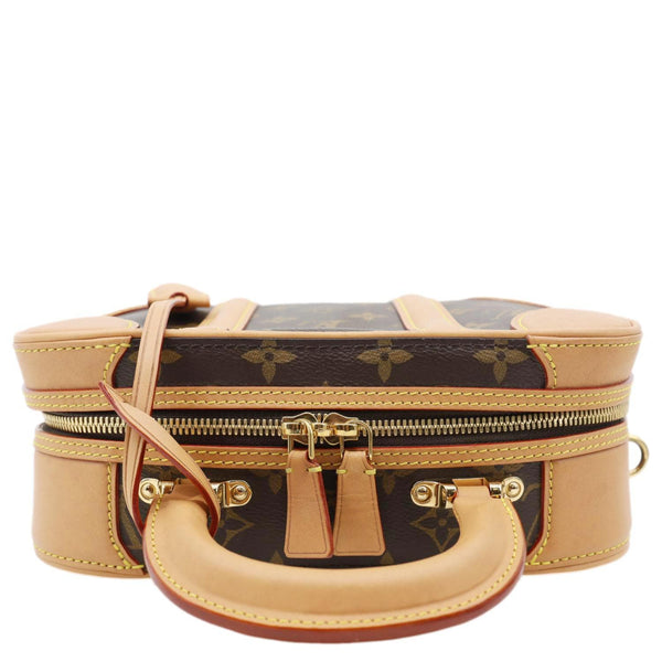 LOUIS VUITTON Valisette PM Monogram Canvas Shoulder Bag Brown