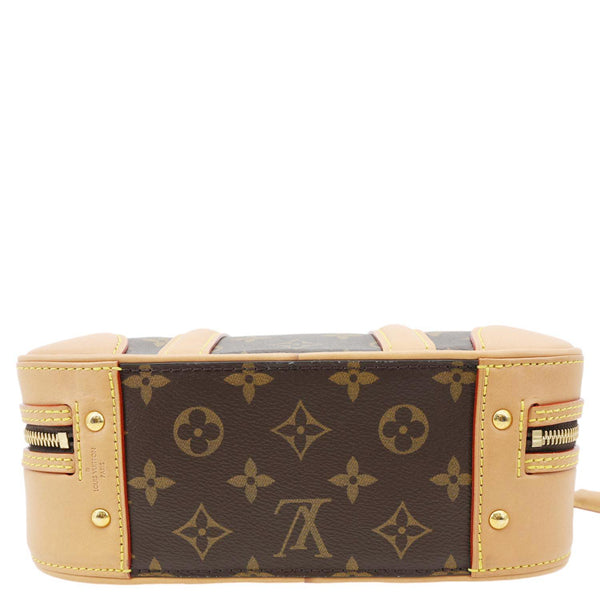 LOUIS VUITTON Valisette PM Monogram Canvas Shoulder Bag Brown