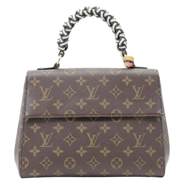 LOUIS VUITTON Braided Cluny BB Monogram Canvas Shoulder Bag Brown