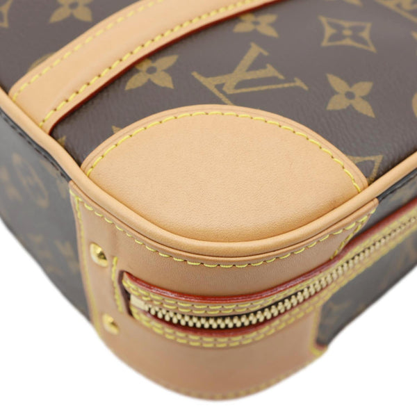 LOUIS VUITTON Valisette PM Monogram Canvas Shoulder Bag Brown