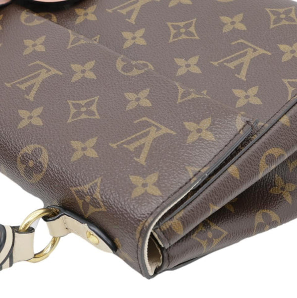 LOUIS VUITTON Braided Cluny BB Monogram Canvas Shoulder Bag Brown