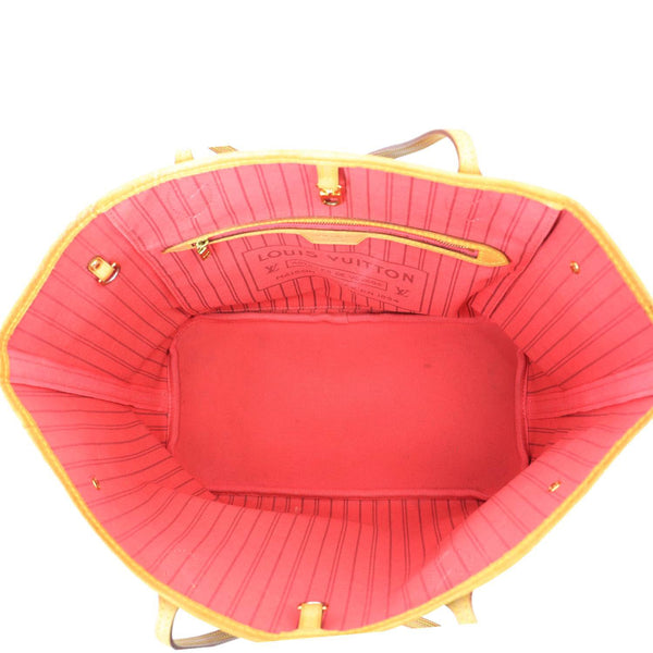 LOUIS VUITTON Neverfull MM Grenade Ramages Monogram Canvas Tote Bag Brown