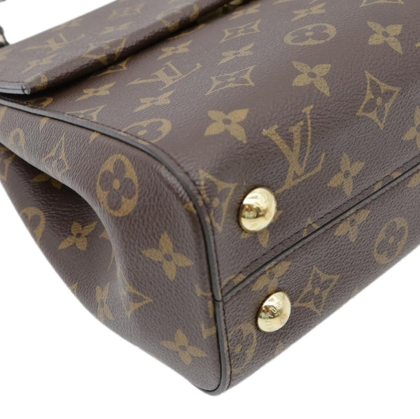 LOUIS VUITTON Braided Cluny BB Monogram Canvas Shoulder Bag Brown